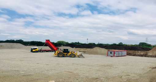 engin sur chantier Rillieux